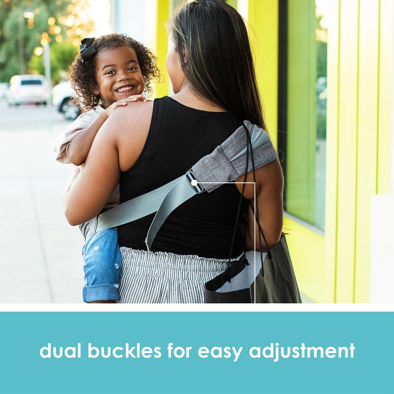 JJ Cole Sola Toddler Sling Carrier - Adjustable Toddler Carrier and Baby Sling - Baby Essentials - Ages 1 to 4 Years or 45 Pounds - Image 5